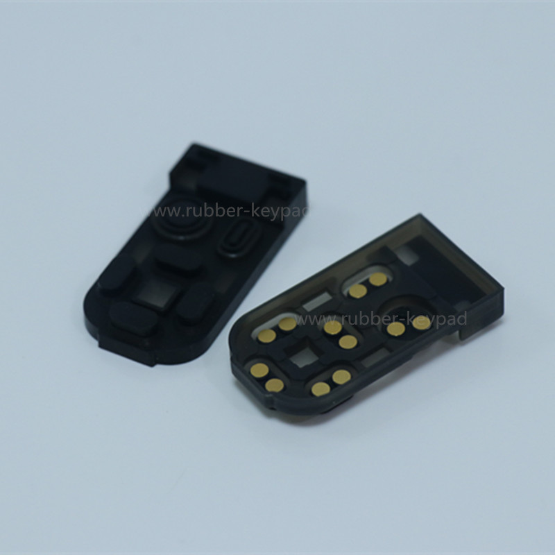 Silicone Keypad with Gold Pill