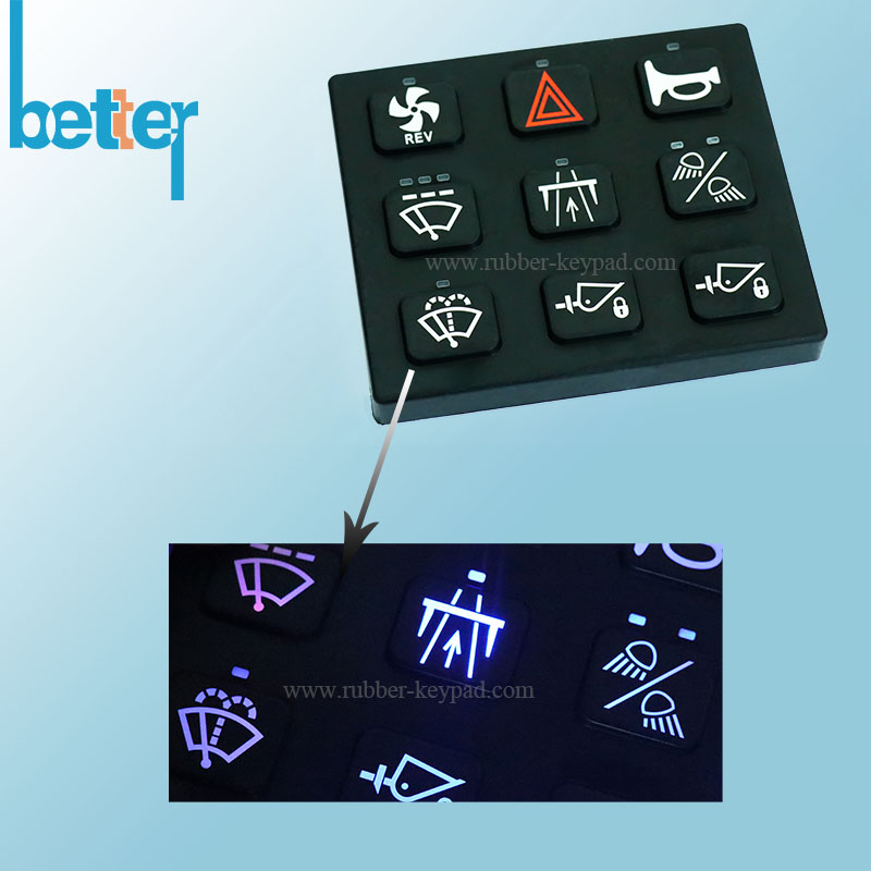 Elstomer Laser Marking Keypad