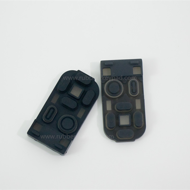 Silicone Keypad with Gold Pill