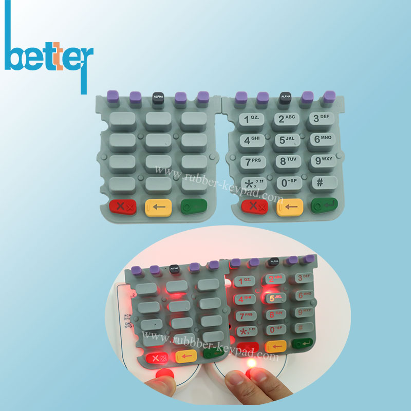 Laser Mark Silicone Keypad