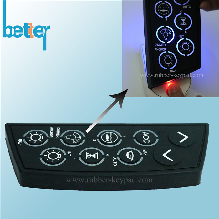 Customize Elastomer Rubber Silicone Laser Etching Keypad