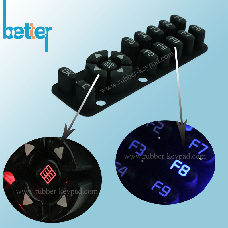 Customize Laser Cutting Rubber Button Pad