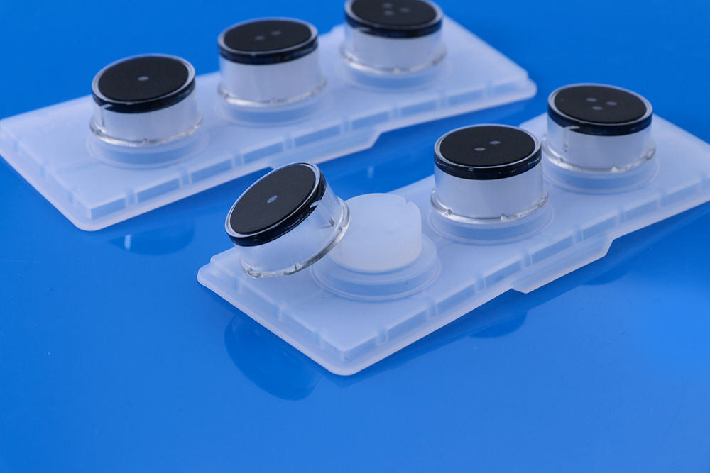 Overmolded Plastic with Rubber keypad