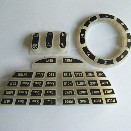 Custom Silk Screen Printing Silicone Rubber Keypad