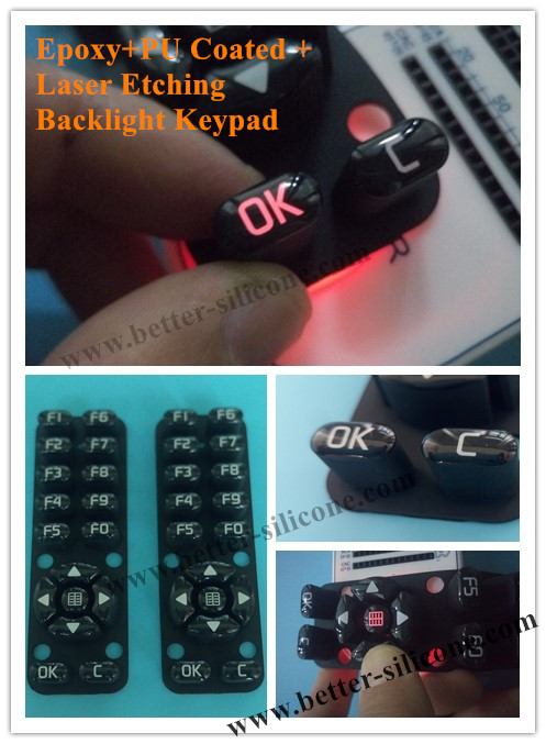 Epoxy Resin Coated Silicone Rubber Keypad