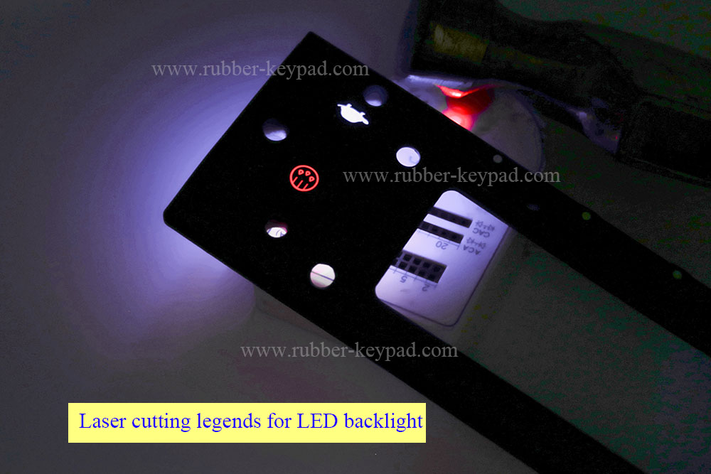 backlight rubber button pad