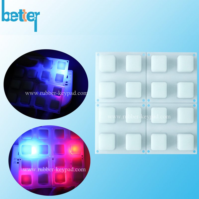 Transparent 4x4 Silicone Backlight Keypad from China manufacturer - Xiamen  Better Silicone Co., Ltd