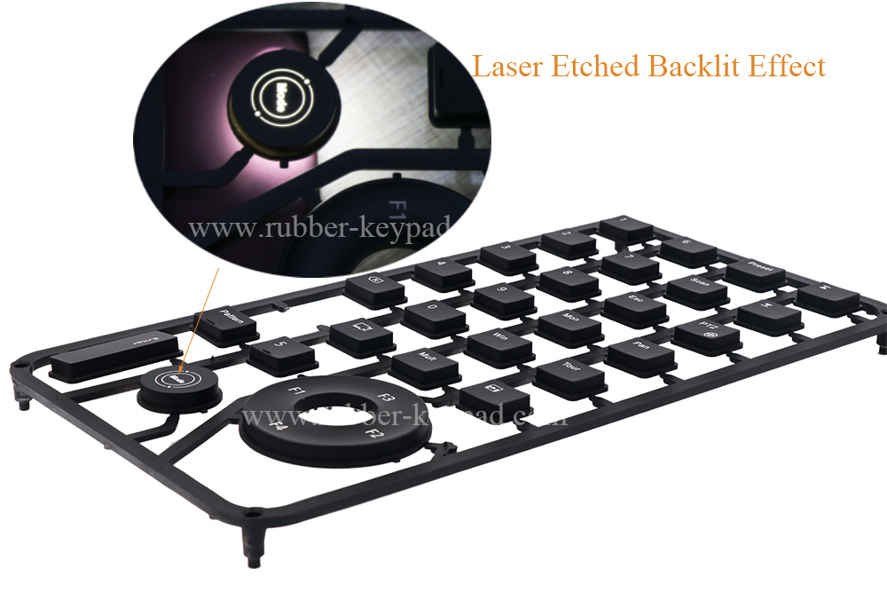 illuminated plastic keyboard