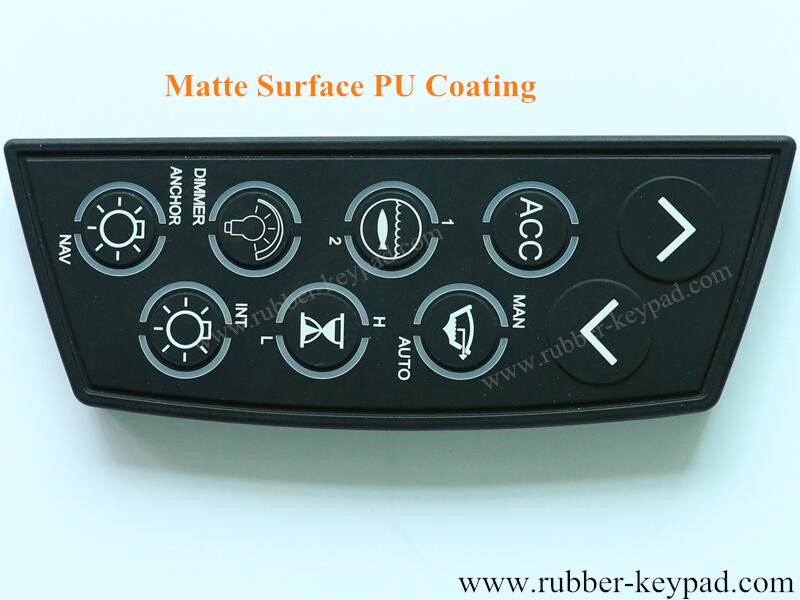PU Coated Silicone Keypad