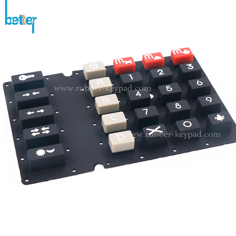 Multi Color Silicone Rubber Buttons | Keypads