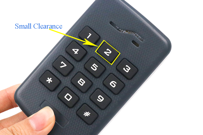 Stuck Silicone Keypad