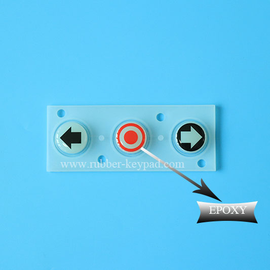 Epoxy Resin Protecting Silicone Keyboard