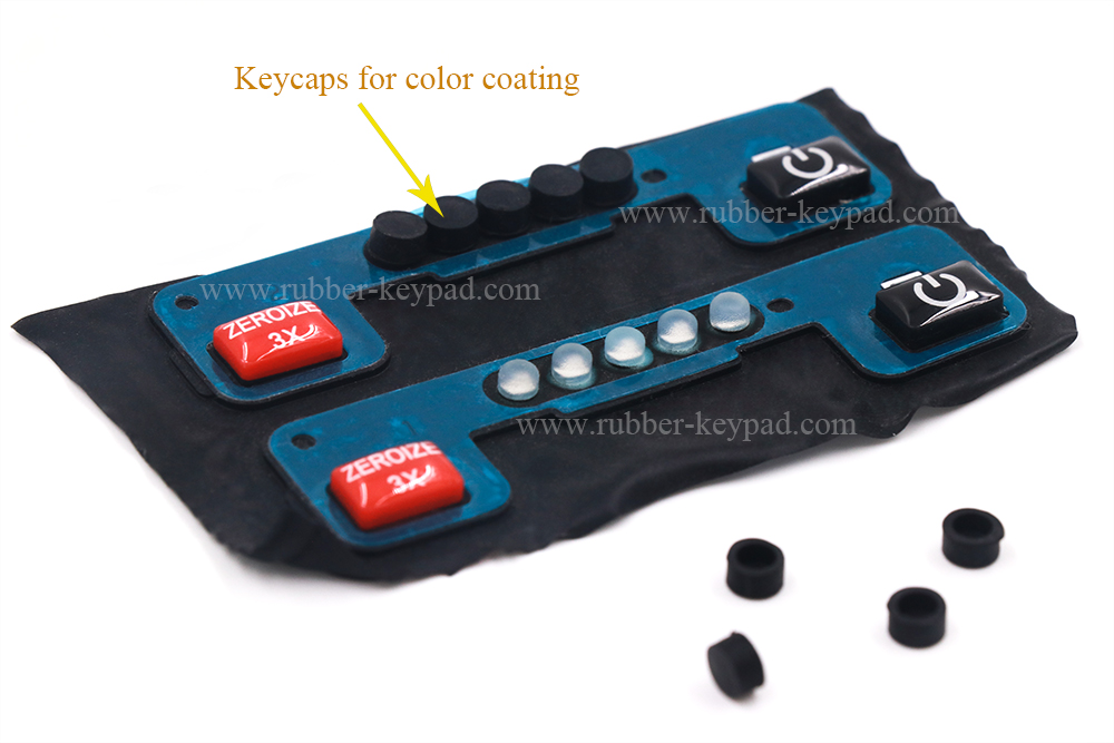 Rubber Button Pad with Backed Adhesive