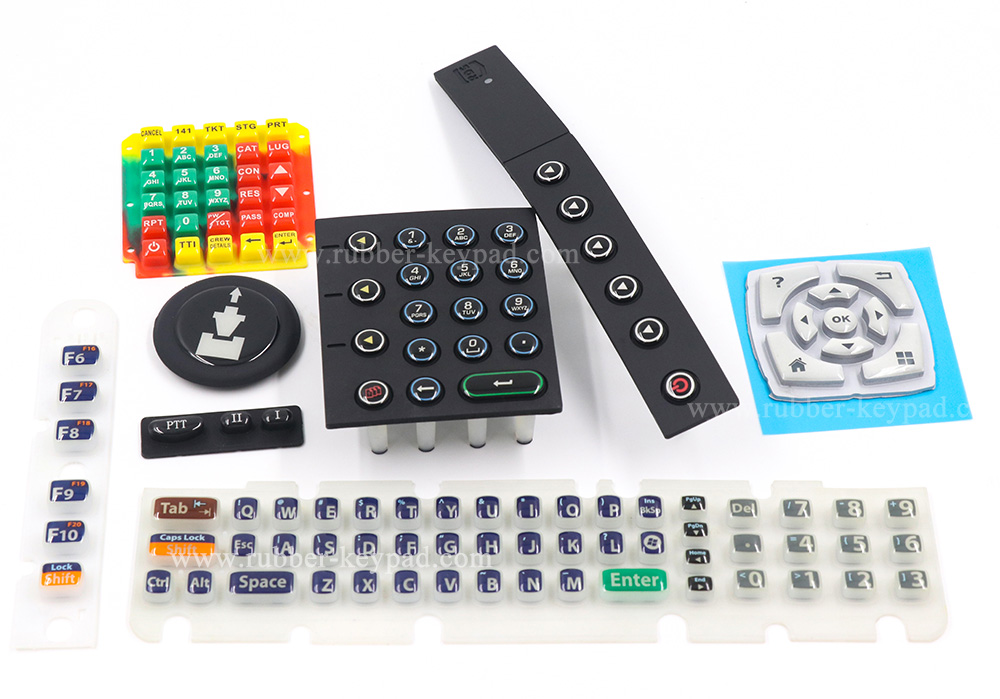 clear epoxy coating silicone rubber keyboard