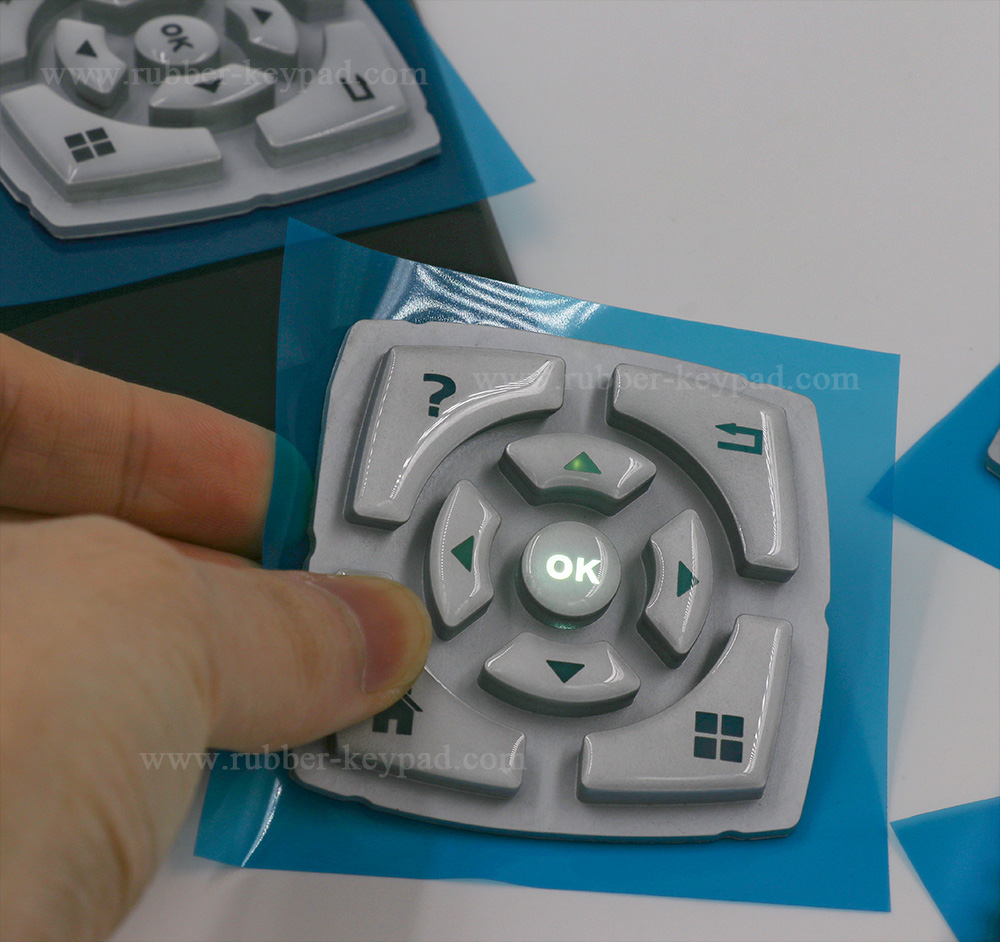 epoxy coated self-adhesive button pad