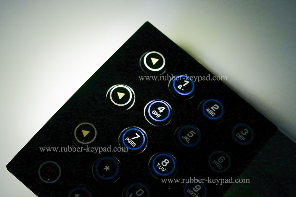 backlight keypad with epoxy coating