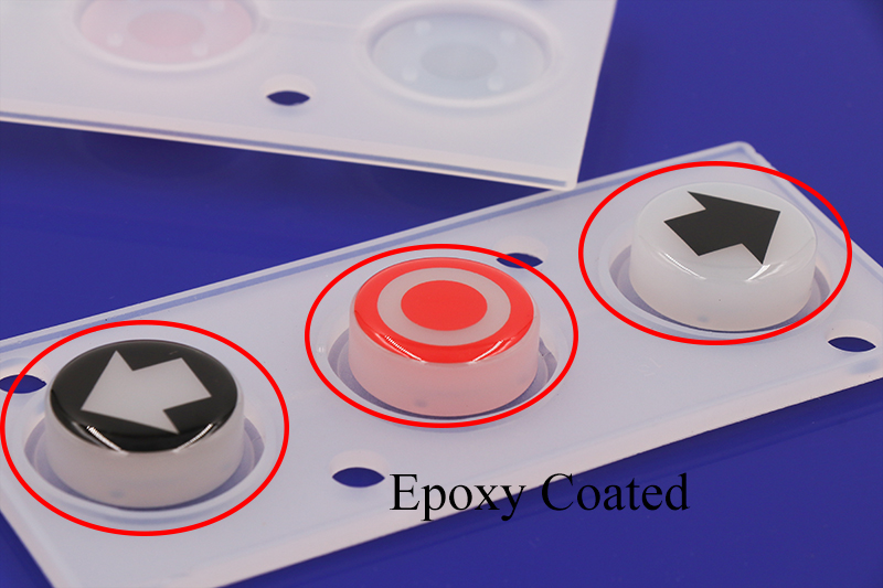 epoxy coat silicone rubber button