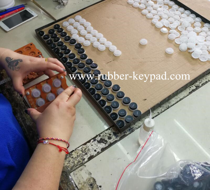 Plastic Keycaps Rubber Keypad