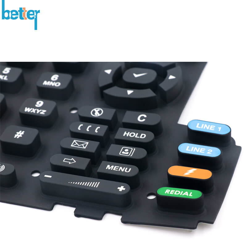 Backlit Rubber Keypad with PU Coating