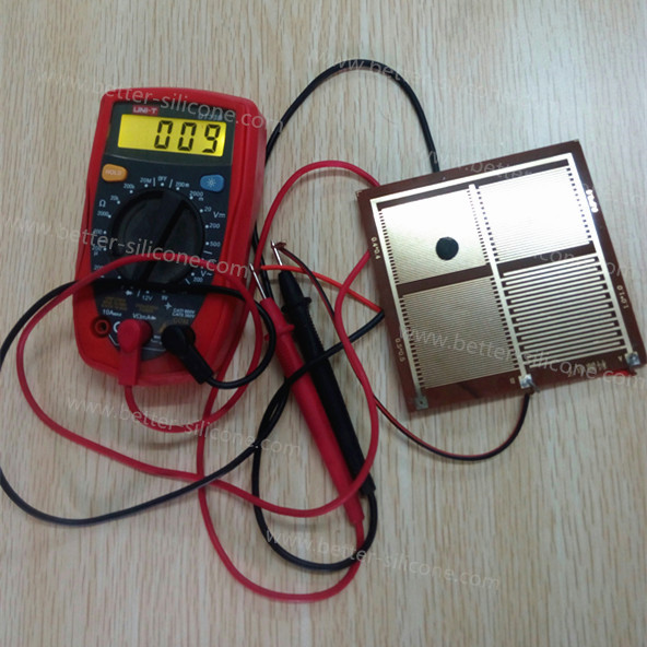 electrically conductive silicone sheet