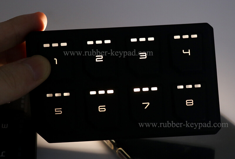 Color Coating Rubber Keypad
