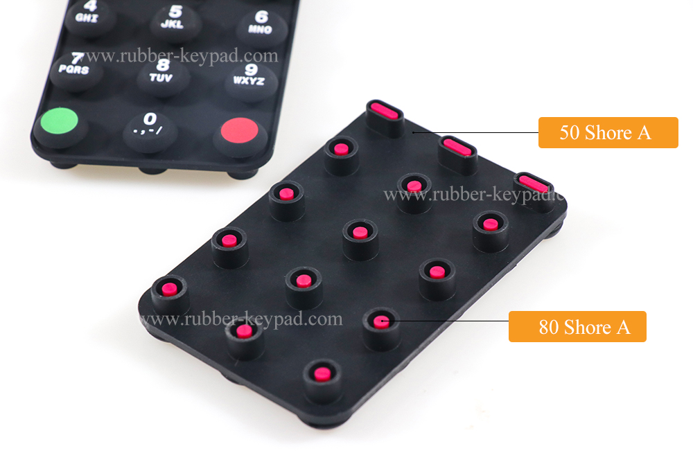 dual hardness silicone keyboard