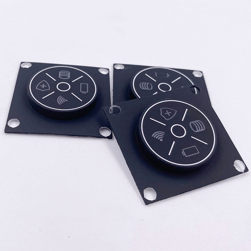 Spray Painted & Laser Cutting Silicone Backlit Switch Button