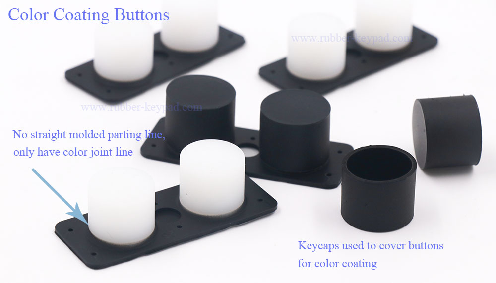 Color Coating Rubber Keypad