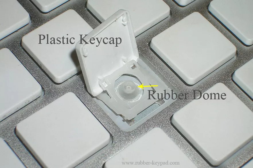 Rubber dome membrane keyboard