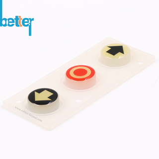 Factory PU Oil Epoxy Coated Rubber Keyboard 