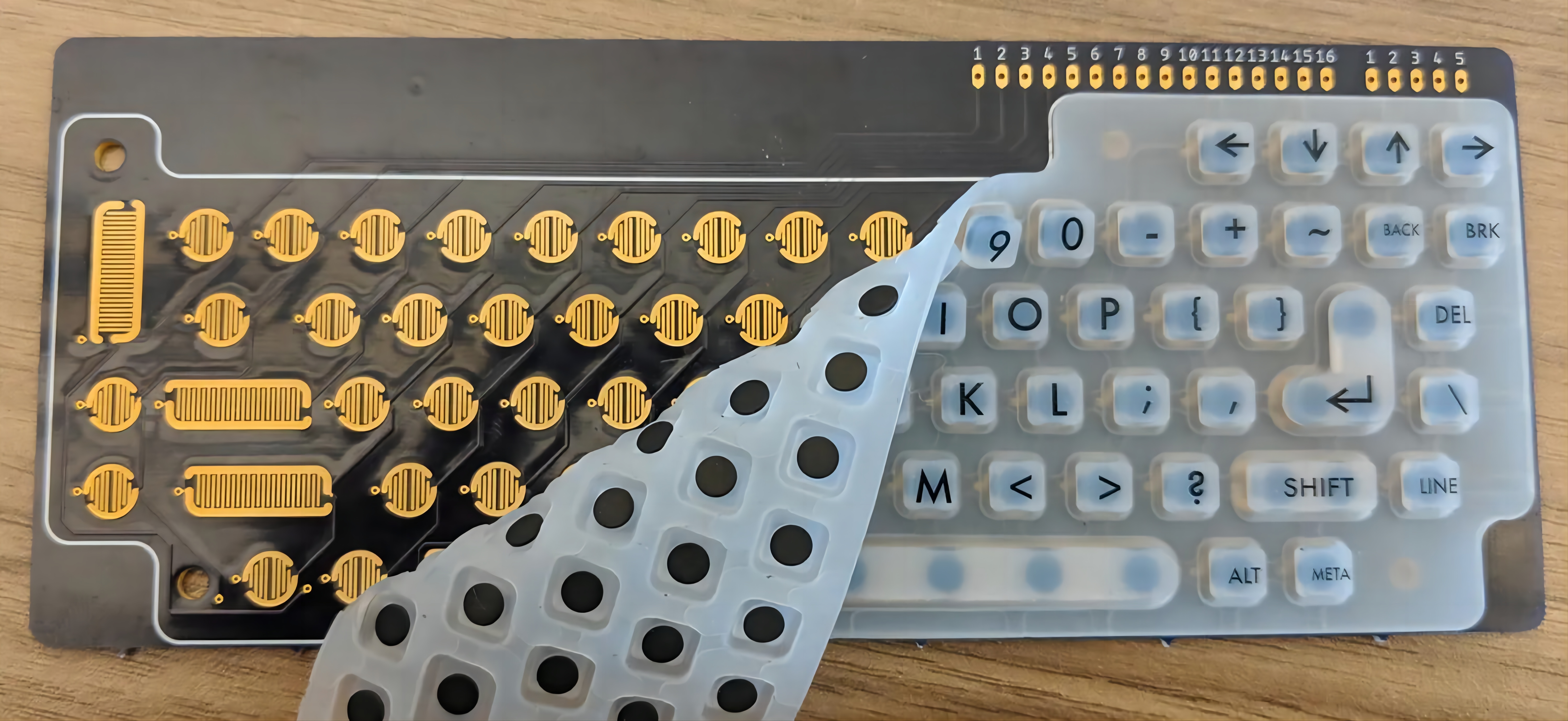flexible silicone dome keyboard