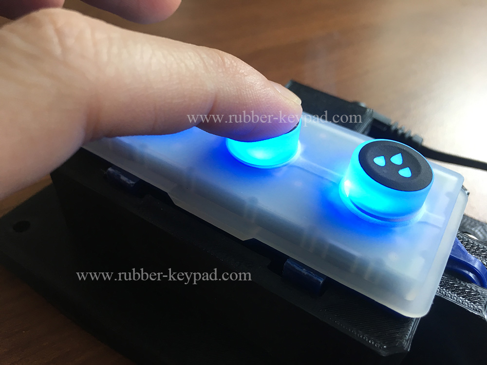 translucent keypad for LED illumination