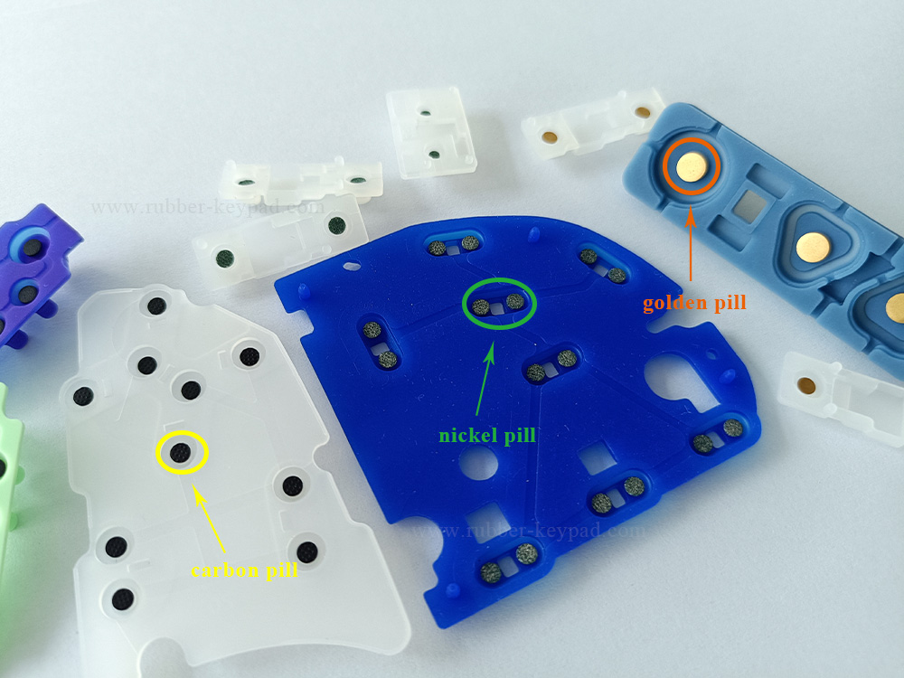 Silicone Conductive Pill Auto Keyboard