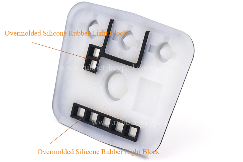molded silicone keypad