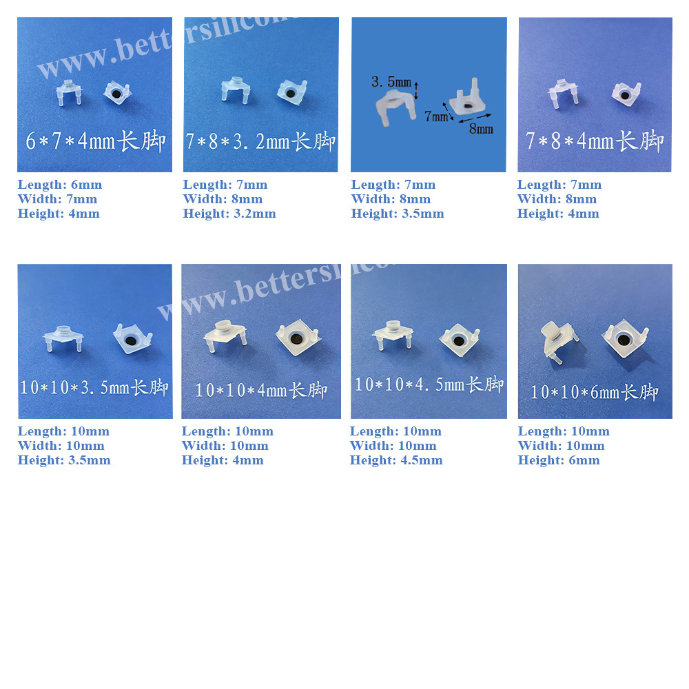 Micro Conductive Copper Tape Circuit Rubber Membrane Switches Button